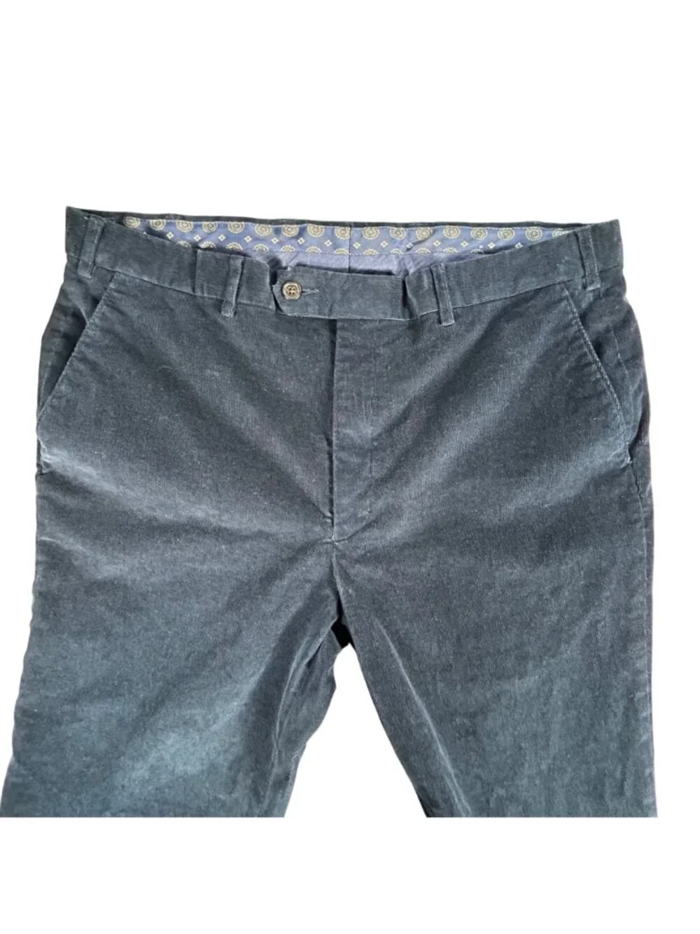Lauren Ralph Lauren Navy Blue Corduroy Pants Mens 36x32 Classic Fit Chino Preppy